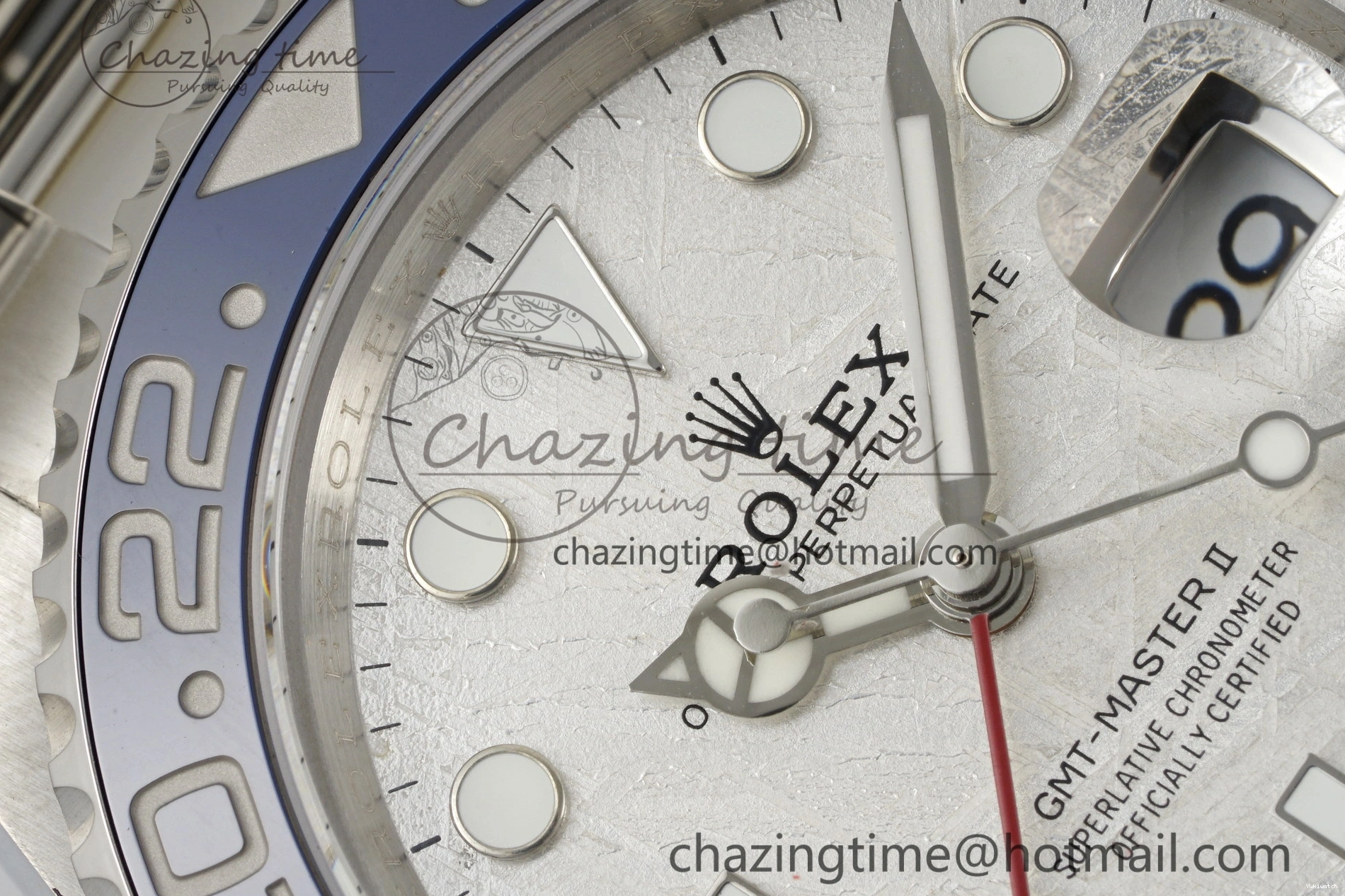 Edition 1:1 BLRO CHS Best GMT II SS 904L on Bracelet JDF 126719 Meteorite Master VR3285 0429